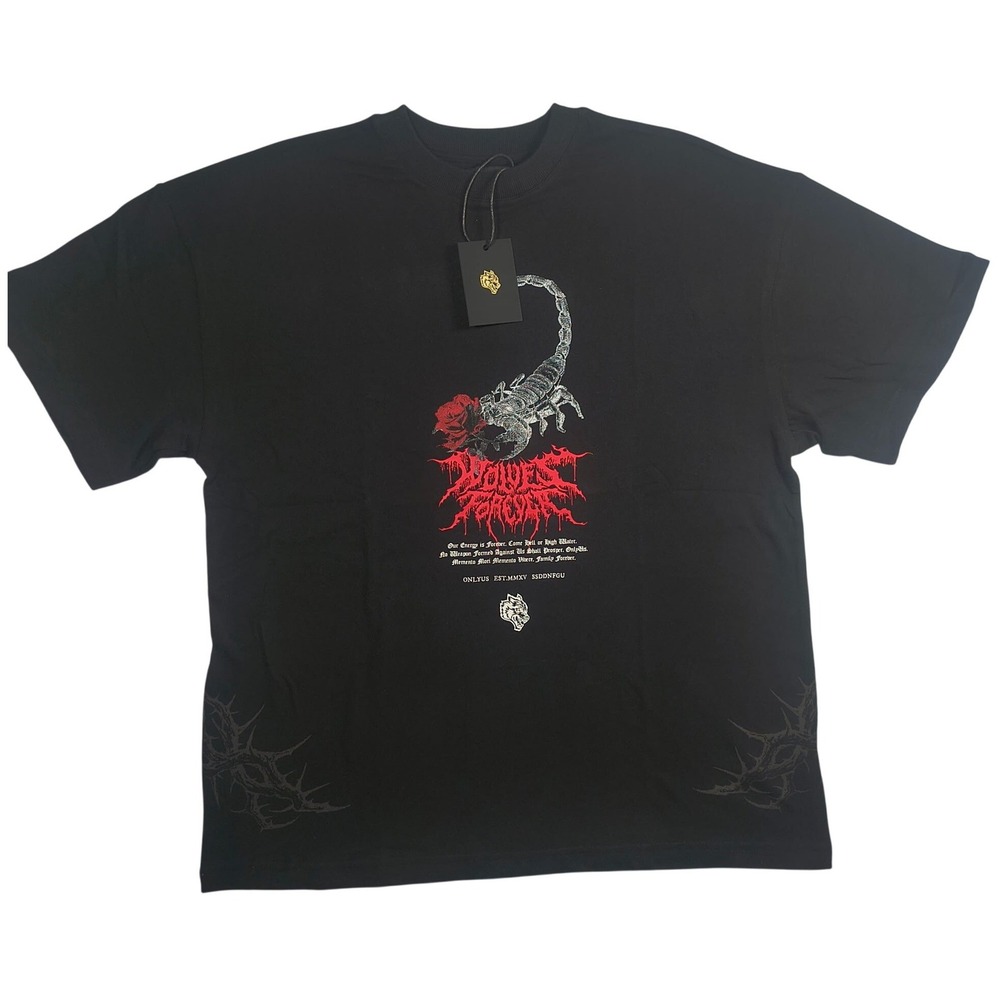 Darc Sport Scorpion Thorns Premium Tee Black Oversized Medium NWT Cotton - Picture 4 of 5